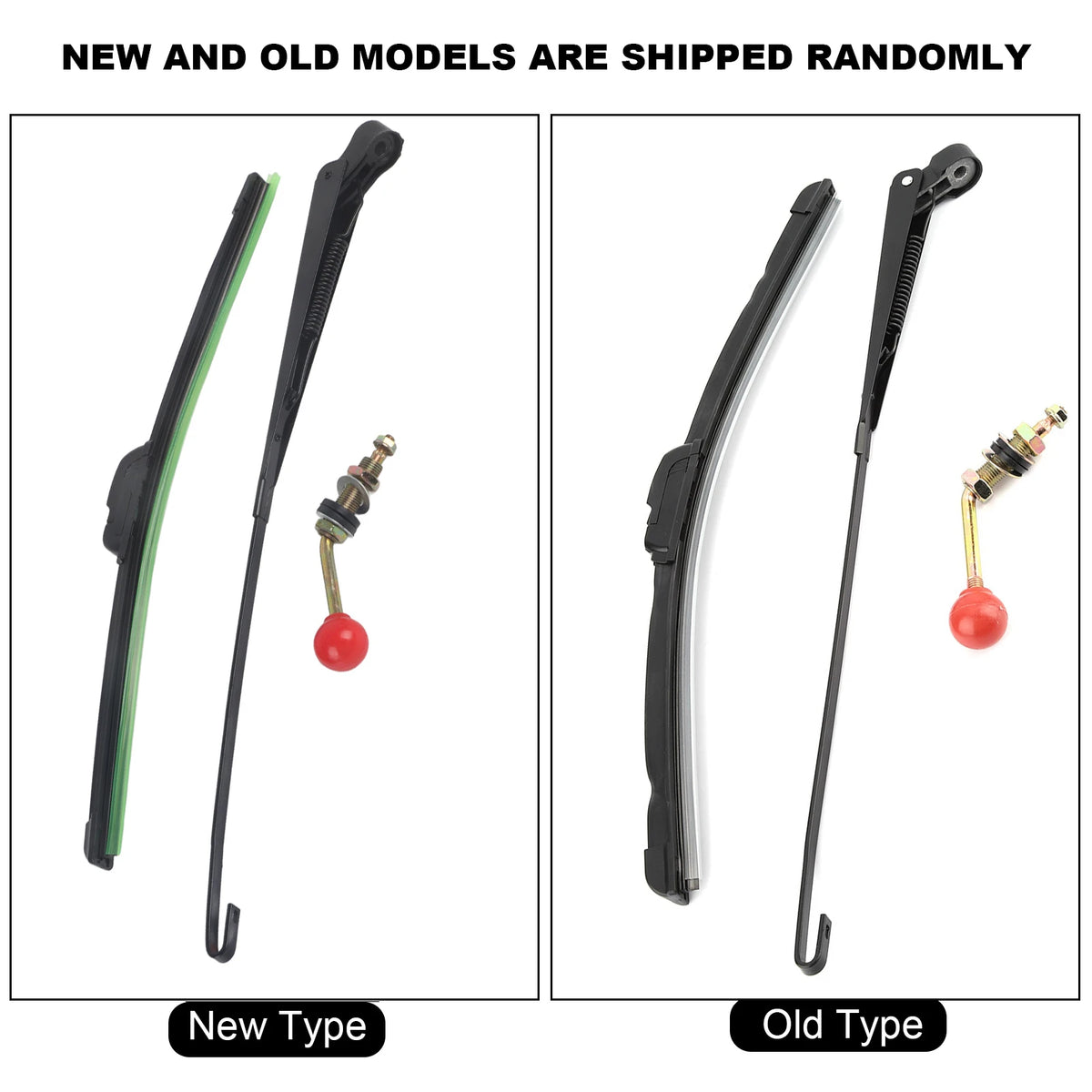 UTV Manual Hand Operated Windshield Wiper Blade Kit UTV Wiper Kit Qst