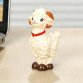 Set of 4 Miniature Resin Sheep Figurines | Home & Garden Decor Decorative Figurine Set Qme A2