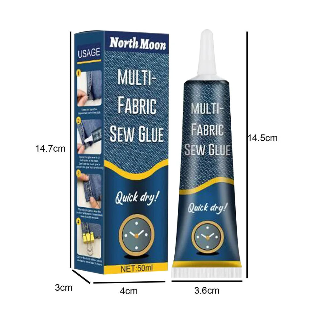 Waterproof Fabric Glue | No-Sew Patching & Seam Repair Adhesive Fabric Repair Adhesive Qme