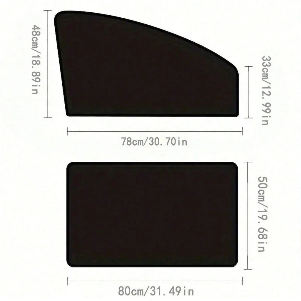 Magnetic Car Side Window Sunshade Curtain – UV Protection Car Window Sunshade Qme