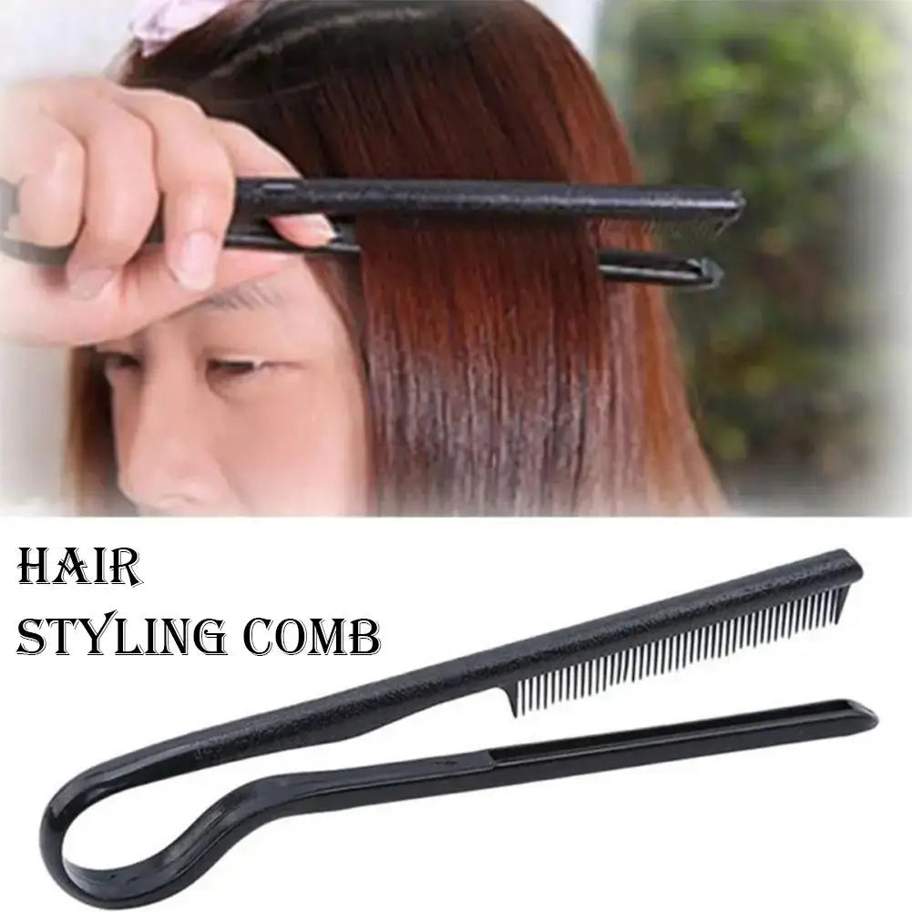 Portable V-Shaped Hair Straightener Comb – Styling & Finish Hair Styling Comb Qme