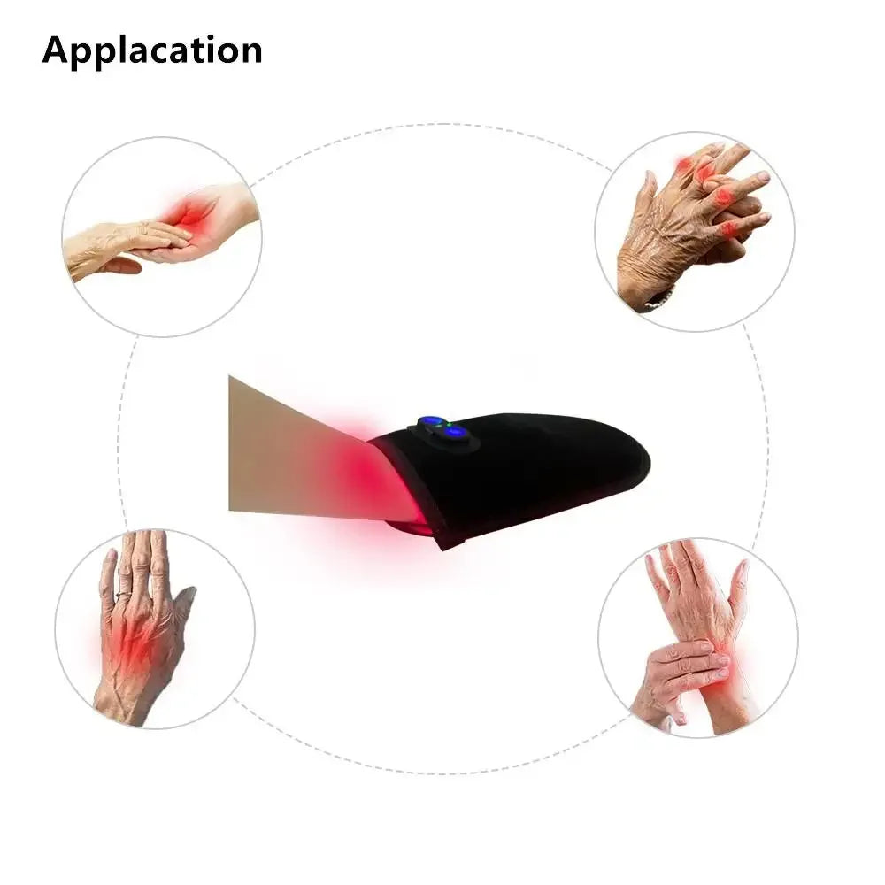 ZONGKUNG Red Light Therapy Glove 660nm 850nm LED Hand Wrap Light Therapy Glove Qst