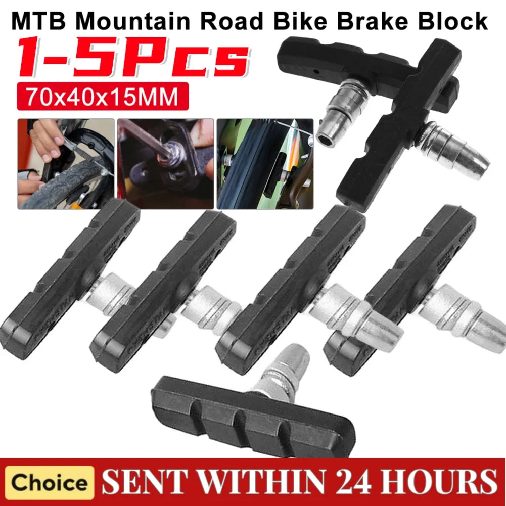 Bicycle Silent V-Brake Rubber Brake Pads – Durable Blocks Bicycle Brake Pads Qme