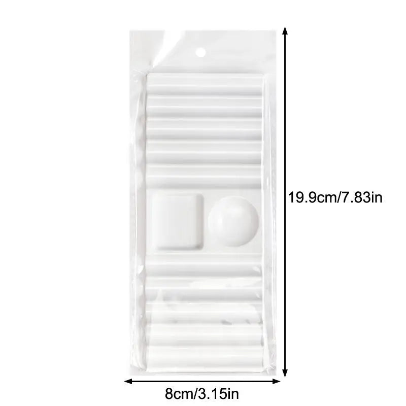 Nail Art Mixing Palette & Brush Holder – 10-Slot Organizer Nail Art Organizer Qme