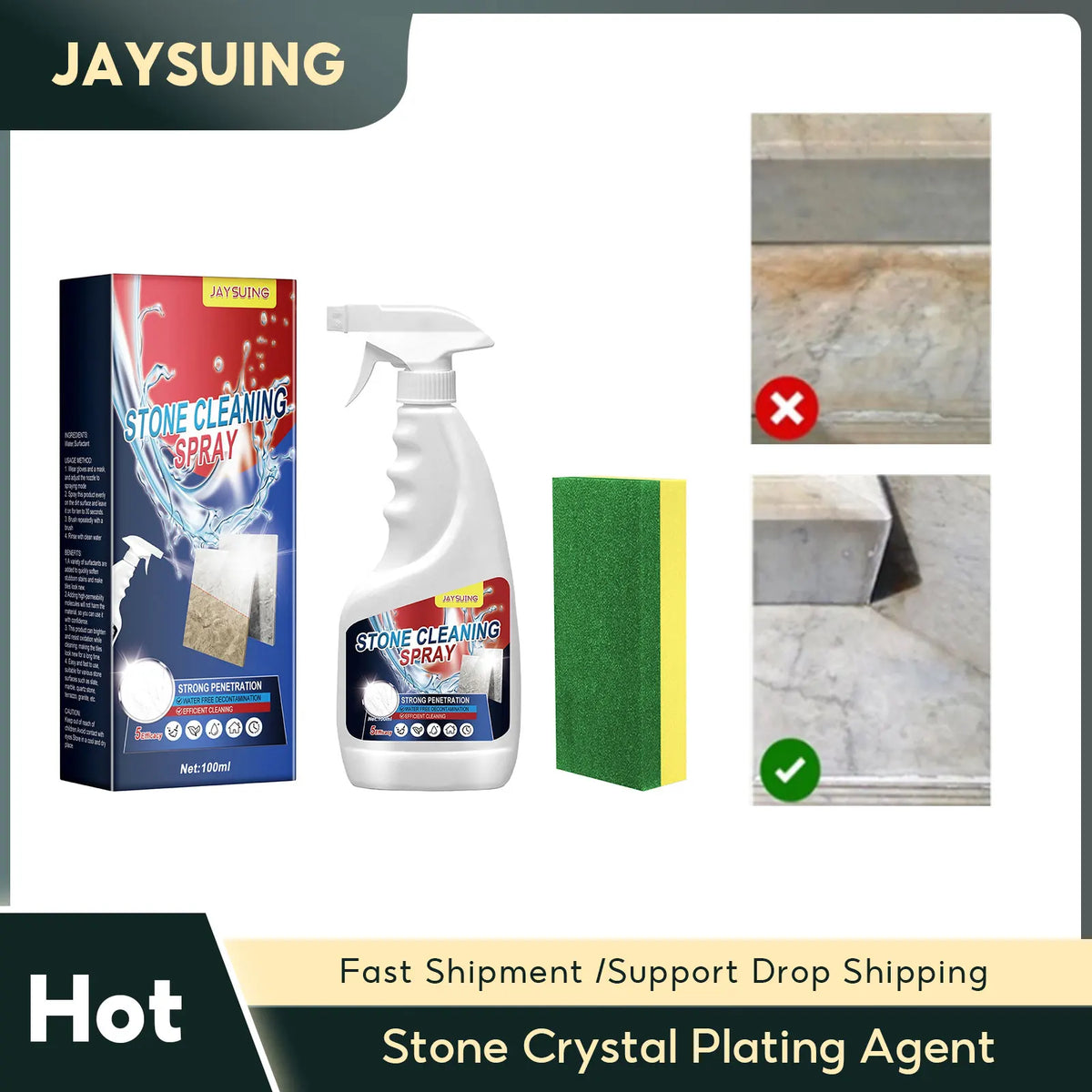 Nano Crystal Stone & Tile Coating Cleaner | Qme Stone & Tile Cleaner Qme