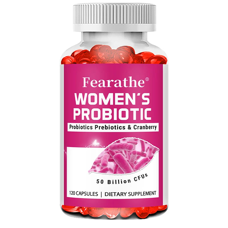 Women's Probiotic Capsules with Prebiotics & Cranberry 50B CFU Probiotic Supplement Qst 120 count-1 bottle