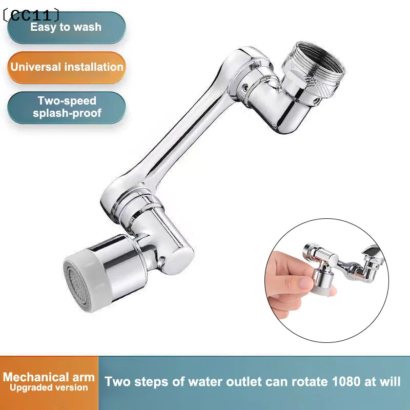 360° Flexible Faucet Extender Swivel Aerator Spray Nozzle Faucet Aerator Extender Qme