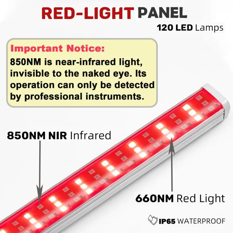 120-LED 660nm 850nm Red Light Therapy Panel | Home Sauna Red Light Therapy Panel Qst