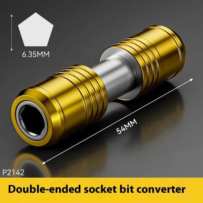 Double Head 1/4" Hex Quick Release Screwdriver Bit Holder Screwdriver Bit Holder Qme