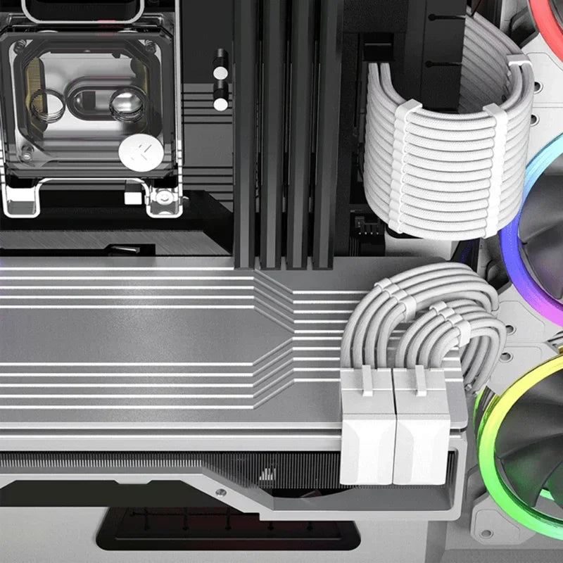PCIe 8-Pin 6-Pin 180° GPU Power Connector Adapter | Qme GPU Power Adapter Qme