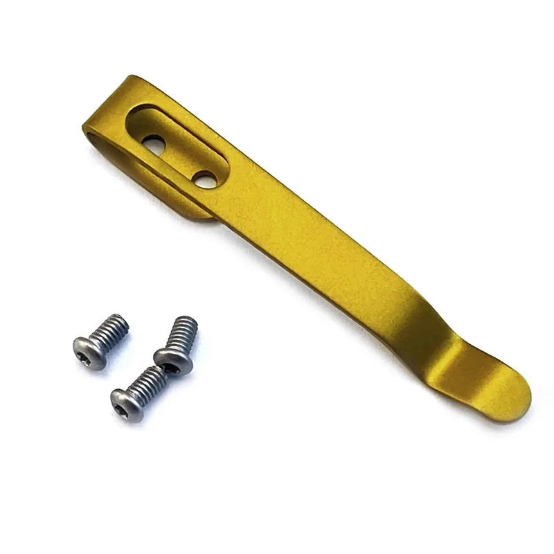 Pocket Knife Back Clip with M2.5 Screws – 15 DIY Styles Knife Clip Accessory Qst G-FF