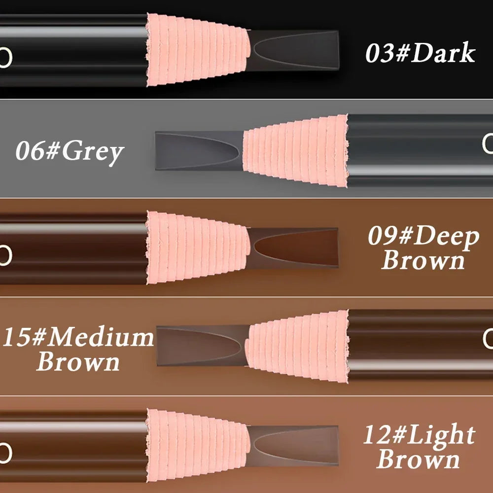 Microblading Eyebrow Pencil Waterproof – 6 Colors | Qme Eyebrow Makeup Pencil Qme