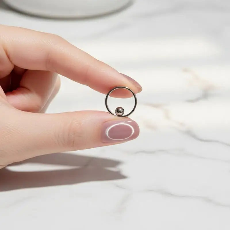 Ring Cat Eye Nail Magnet Tool – 3D Glass Bead Effect Nail Art Magnet Tool Qme