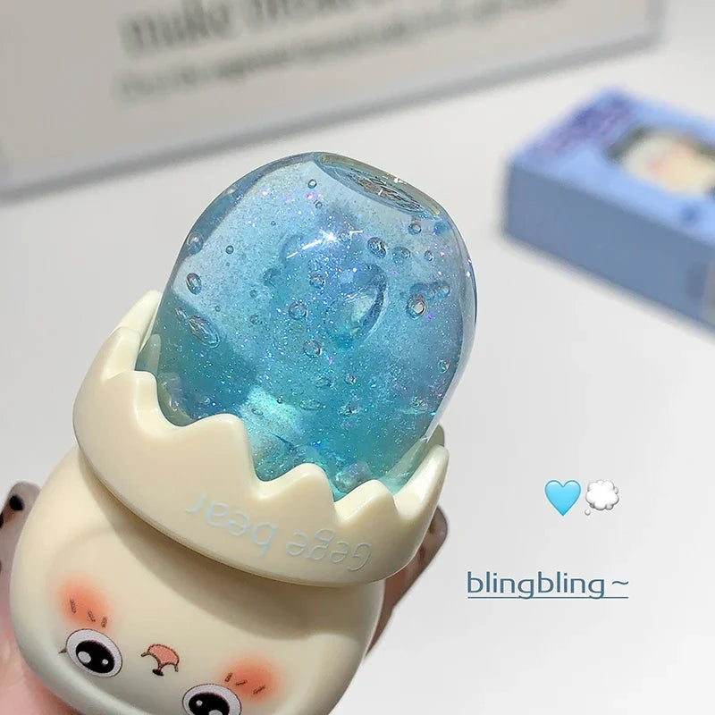 Gege Bear Fruit-Flavored Lip Oil – Hydrating Key Pendant Lip Oil Qme