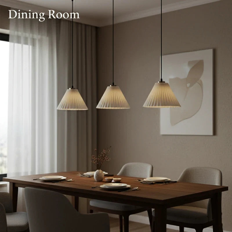 Nordic Origami Pleated Pendant Light E27 Ceiling Lampshade Pendant Ceiling Light Qme