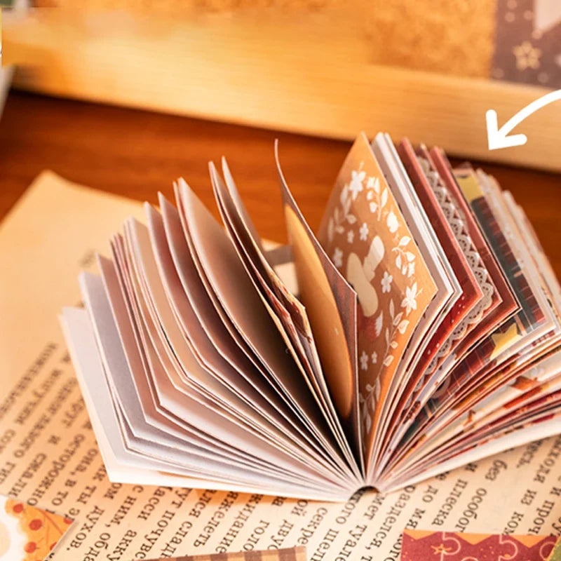 Vintage Sticker Note Pad | DIY Journaling & Scrapbooking DIY Sticker Pad Qme