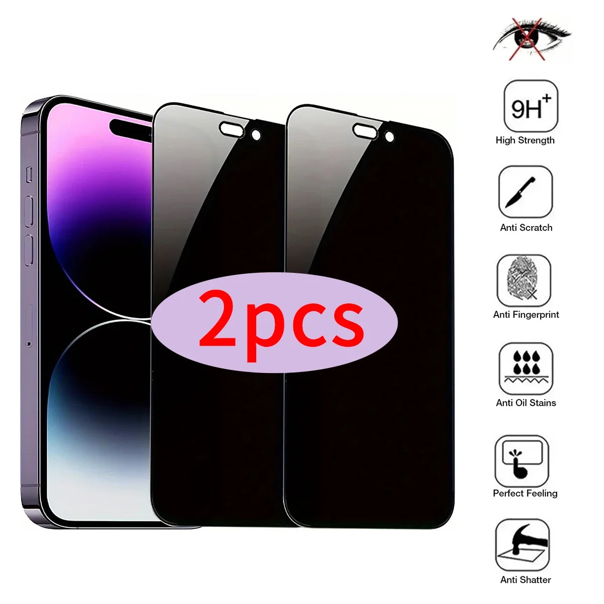 Privacy Hydrogel Screen Protector iPhone 14 – Full Coverage Screen Protector Film Qme iPhone 13 2 Pieces
