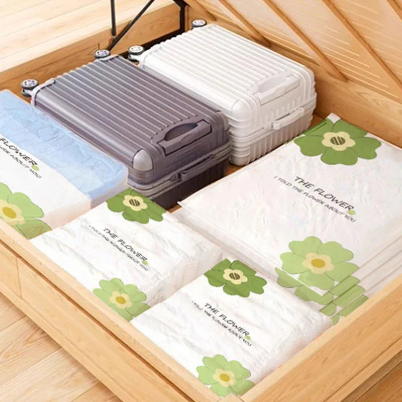 Vacuum Compression Storage Bags for Clothes, Quilts & Travel Compression Storage Bag Qme