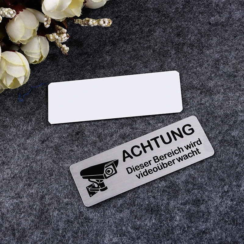 Aluminum Video Surveillance Warning Sign | Camera Notice Security Warning Sign Qme