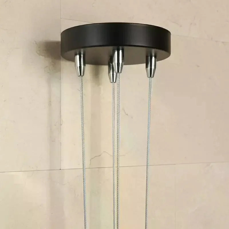 Ceiling Rose Canopy Steel Wire Rope Lamp Base Chandelier Ceiling Canopy Fitting Qme