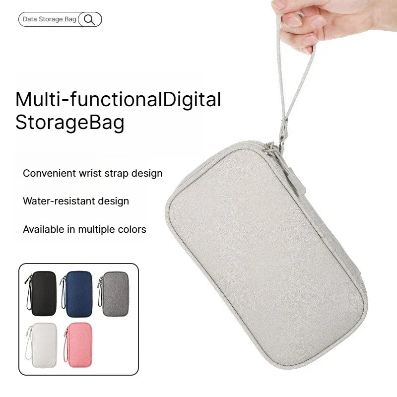 Portable Travel Digital Storage Bag & USB Cable Organizer Cable Organizer Bag Qme