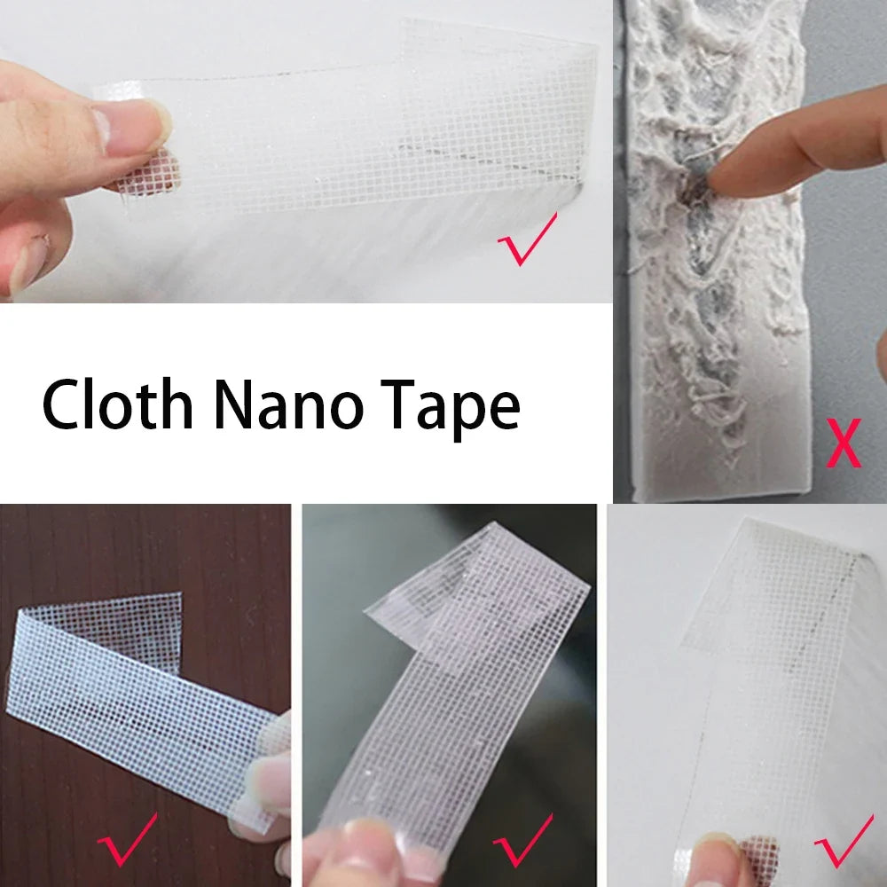 Nano Double-Sided Tape – Removable, Waterproof, No Residue Double-Sided Tape Qme