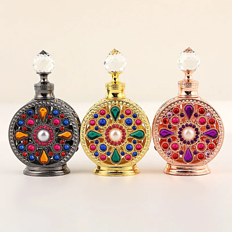Luxury 15ml Glass Perfume Bottle | Empty Refillable Dispenser Refillable Perfume Bottle Qme