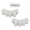 Soft Reusable Elastic Toe Separator Foot Spacer Pad 2-Pack Toe Separator Pad Qme White Adult 2pcs