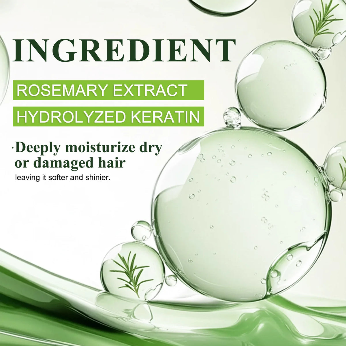 Rosemary Oil & Keratin Shampoo & Conditioner Set | All Hair Shampoo & Conditioner Set Qst
