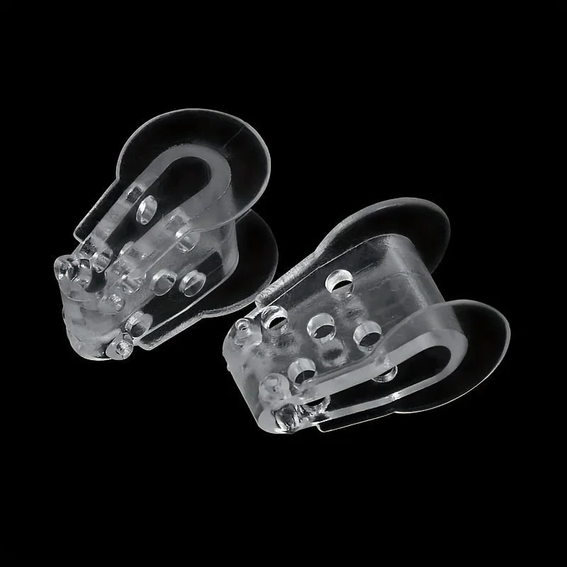 Breathable Rubber Toe Separator Pads – Anti-Friction Comfort Toe Separator Pads Qme Transparent 2pcs