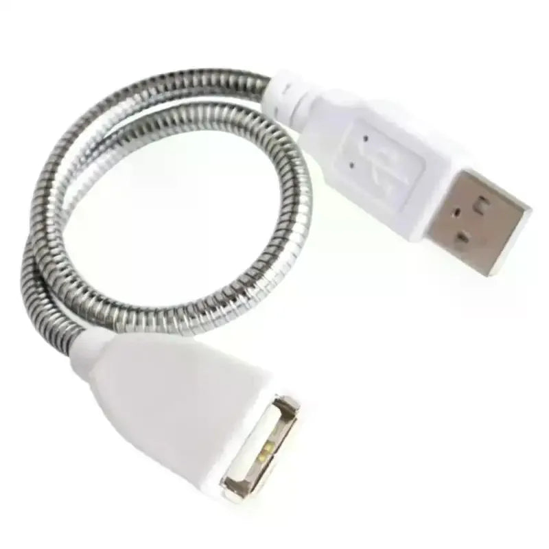 Flexible Metal Hose USB Desk Lamp Power Extension Cable 20cm USB Extension Cable Qme