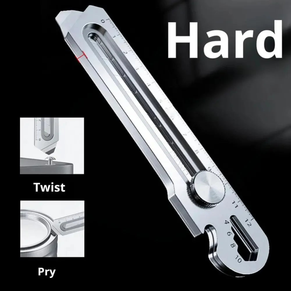 6-in-1 Retractable Utility Knife | Stainless Steel Box Cutter Retractable Utility Knife Qme