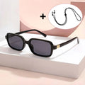 VOPHA S20 Rectangle Vintage Sunglasses UV400 Women & Men Fashion Sunglasses Qst Black gray