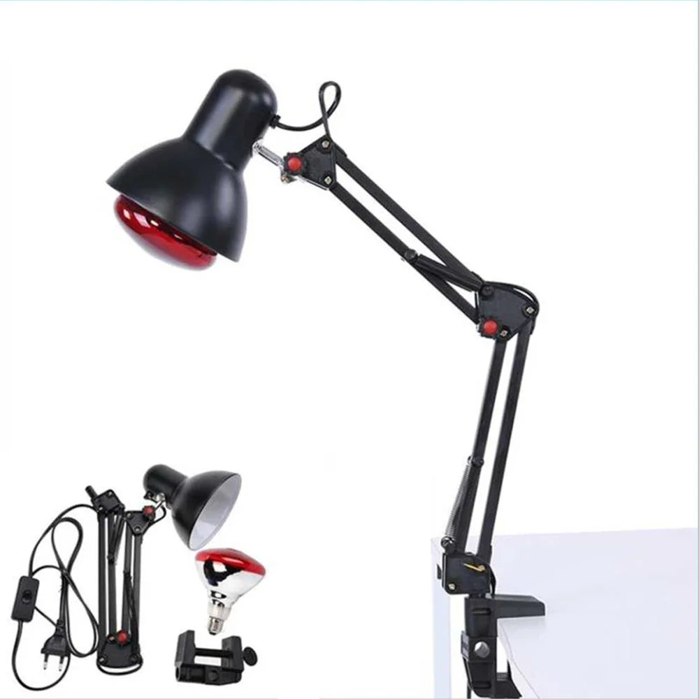 ZONGKUNG Infrared Heat Lamp – Targeted Warmth Therapy Infrared Therapy Lamp Qst Black Basic