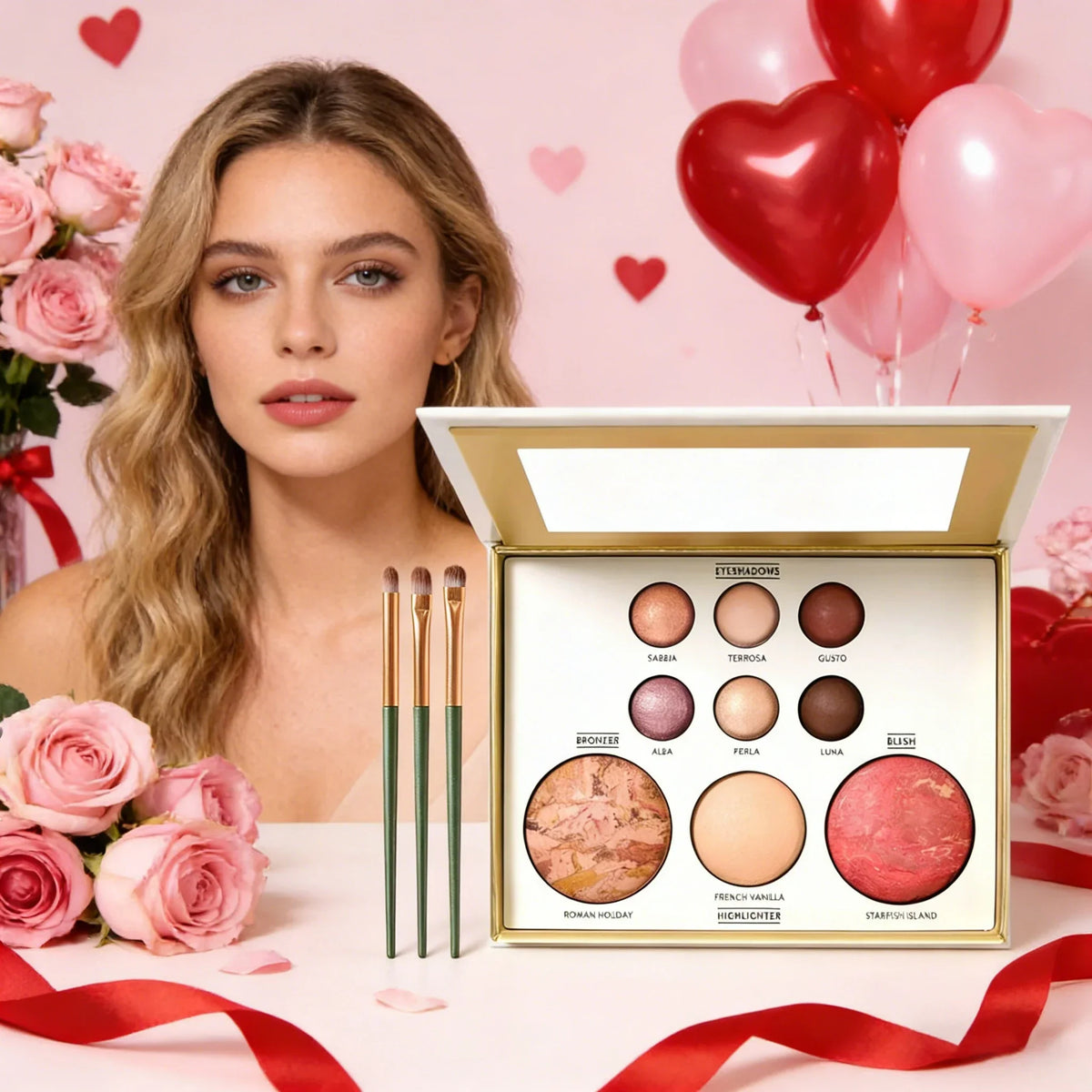 Multicolor Baked Setting Powder – Waterproof & Brightening Baked Setting Powder Qme