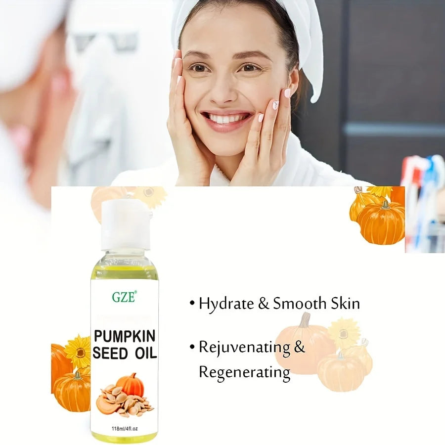 GZE Organic Pumpkin Seed Carrier Oil – Cold Pressed & Pure Carrier Oil Qme