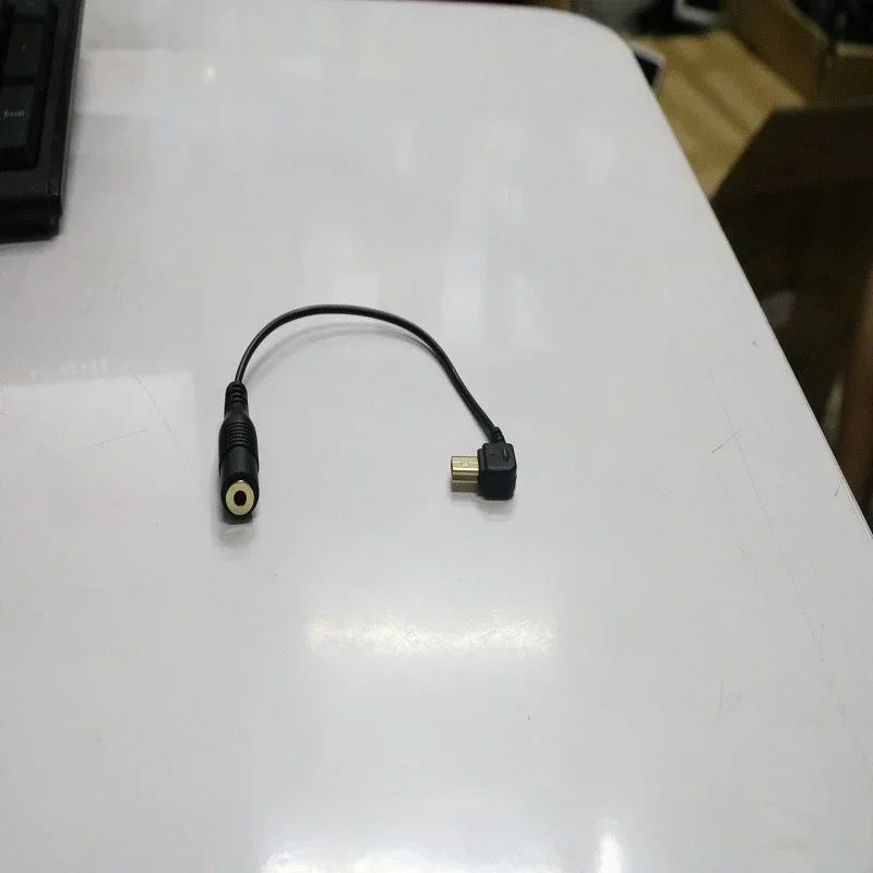 3.5mm Jack to Mini USB Audio Adapter for Sports Cameras Audio Cable Adapter Qme