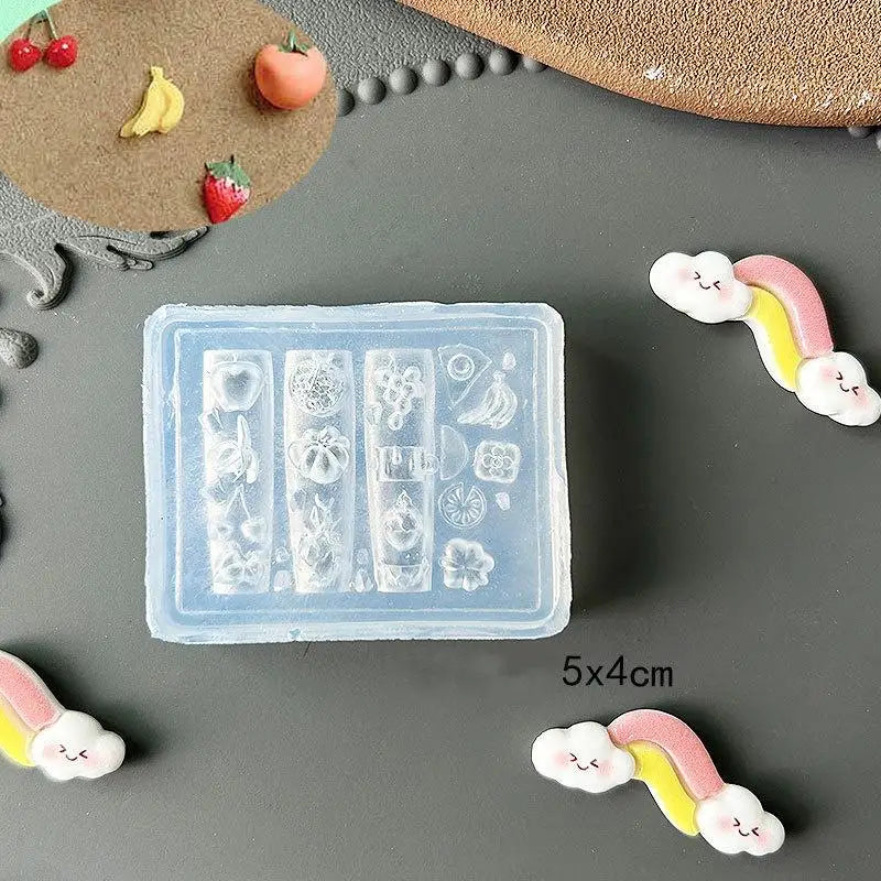 3D Fruit Flower Silicone Nail Mold – DIY Nail Art Template Nail Art Mold Qst A2