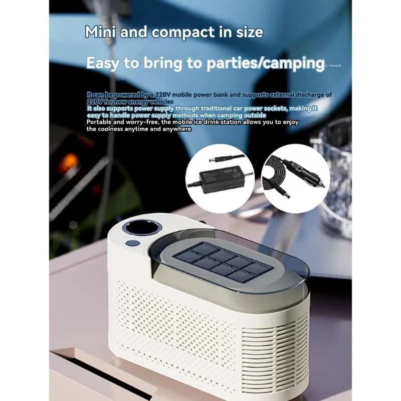 MiLESEEY B15C Portable Ice Cube Maker – Home, Car & Camping Portable Ice Maker Qst As Shown