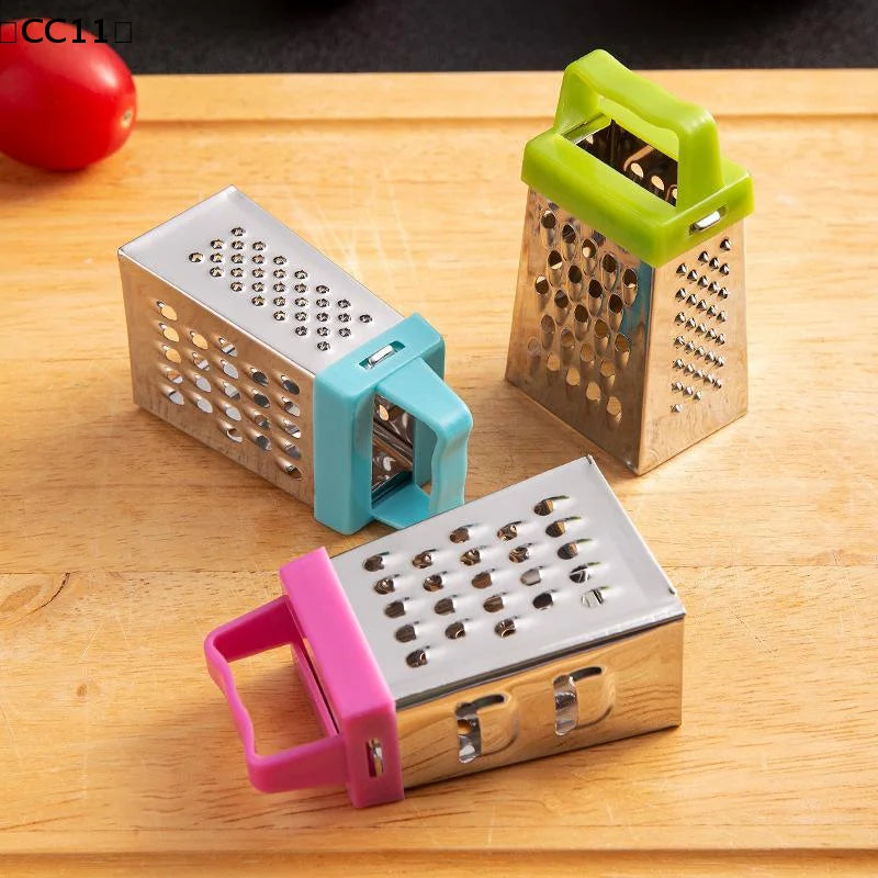 Mini 4-Sided Stainless Steel Box Grater – Cheese & Vegetables Box Grater Qme