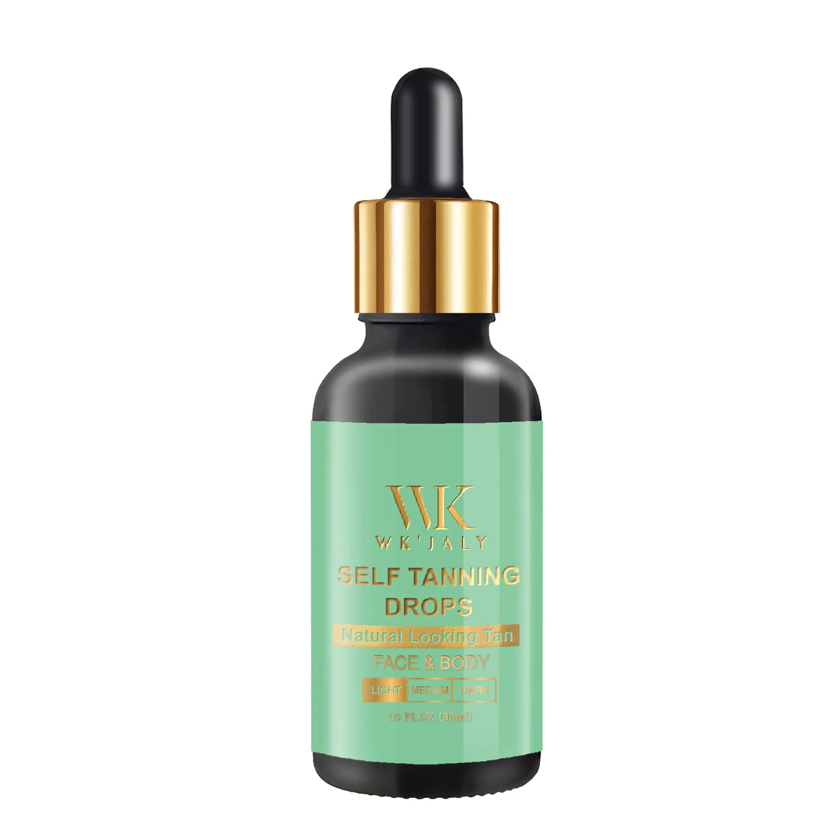 WK'JALY Self Tan Drops – Streak-Free Face & Body Tanner 30ml Self Tanning Drops Qst 1 Bottle United States