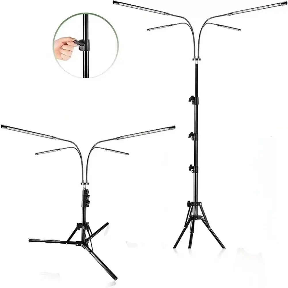 4/5 Head Red Light Therapy Lamp with Stand & Timer | 660nm 850nm Red Light Therapy Lamp Qst
