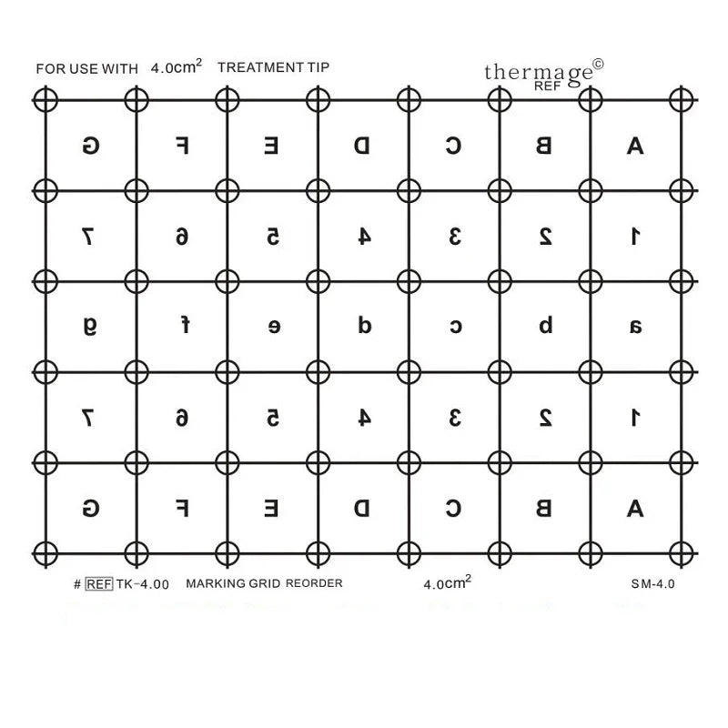 RF Beauty Marking Grid Paper 10PCS – Face, Body & Eye RF Beauty Accessory Qst