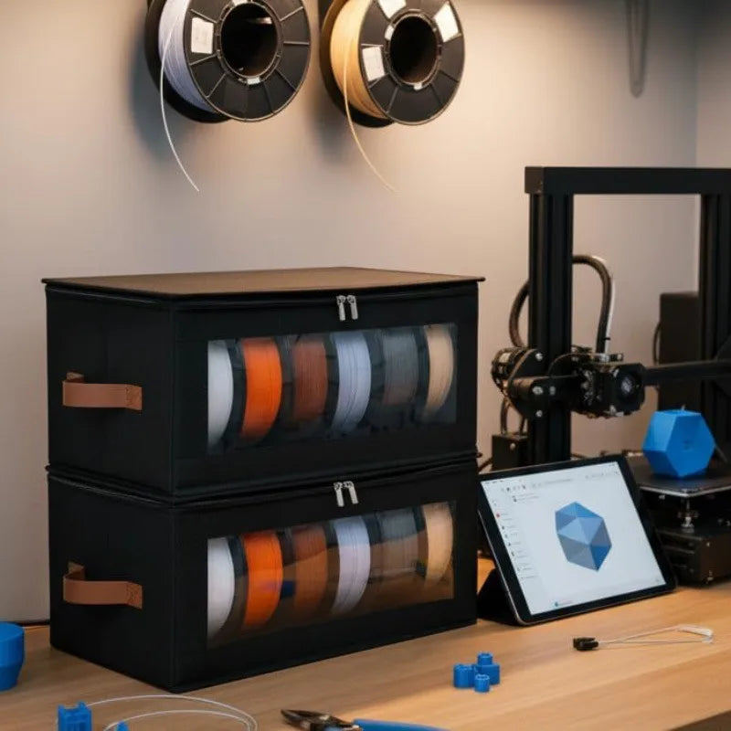 Sealed 3D Printer Filament Storage Box | Dustproof Spool Organizer Filament Storage Box Qme