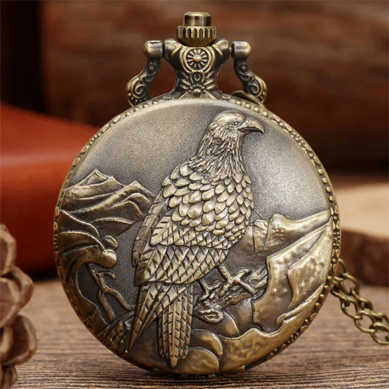 Bronze Pocket Watch Animal Series Blind Box | Qme Collectible Pocket Watch Qme