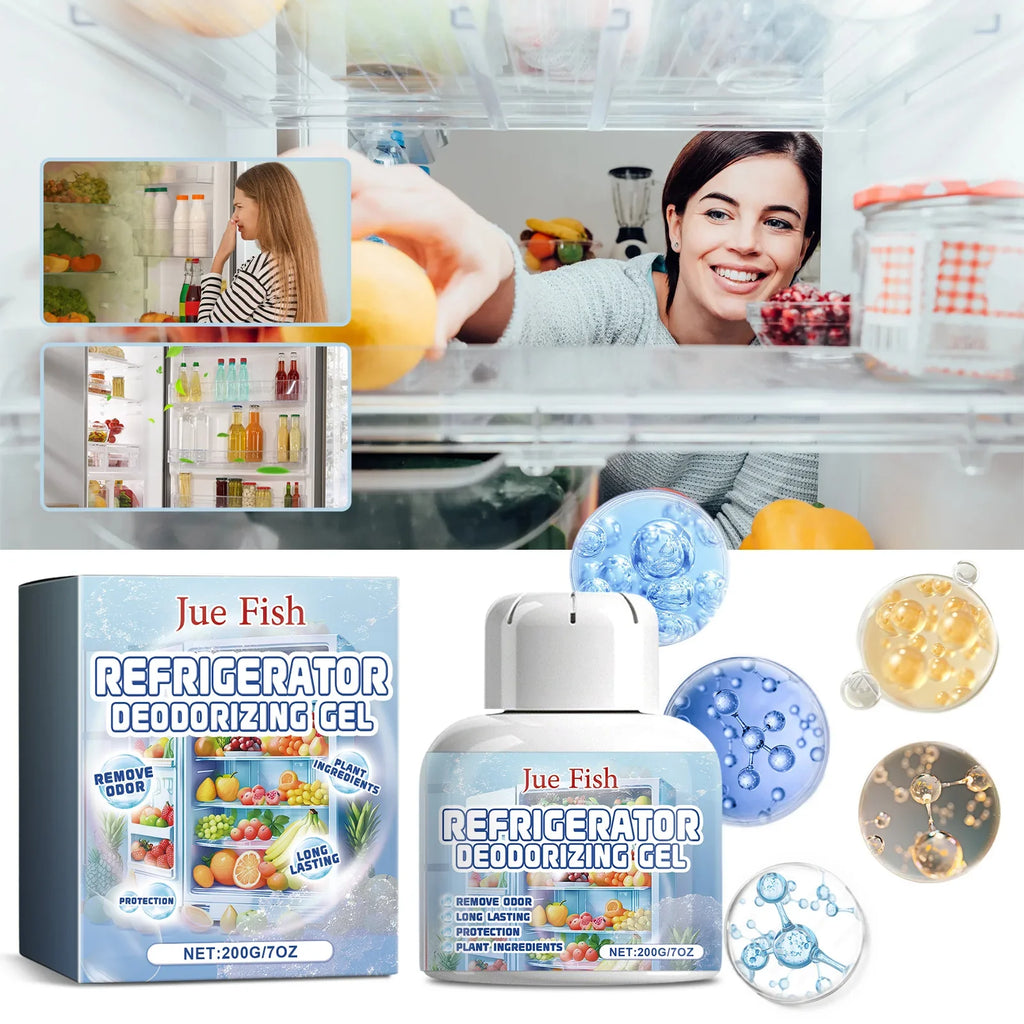 Refrigerator Deodorizer Gel – Long-Lasting Fridge Freshener Fridge Deodorizer Gel Qme