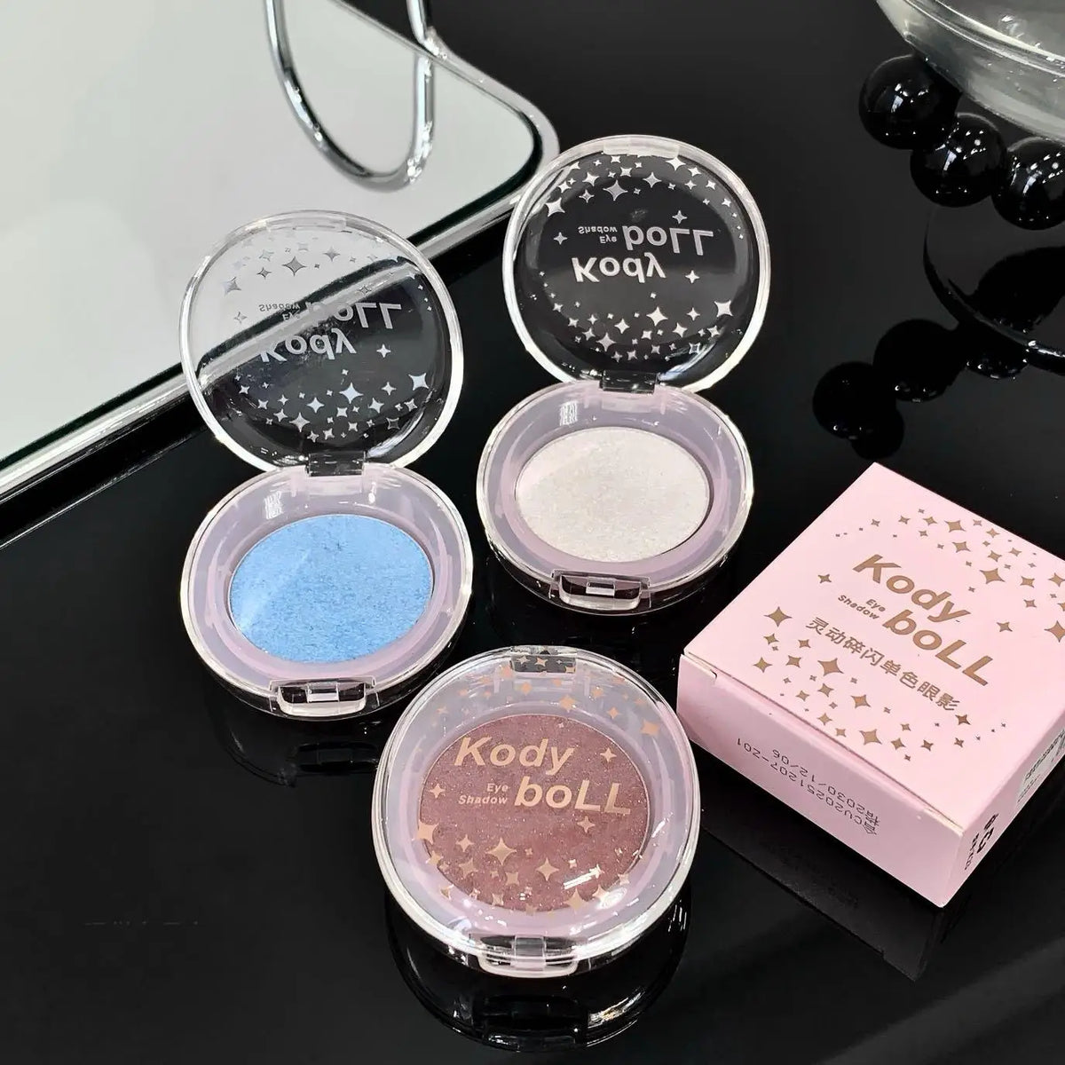 3D Pearlescent Highlighter Powder – Glitter & Gloss Shimmer Highlighter Powder Qme