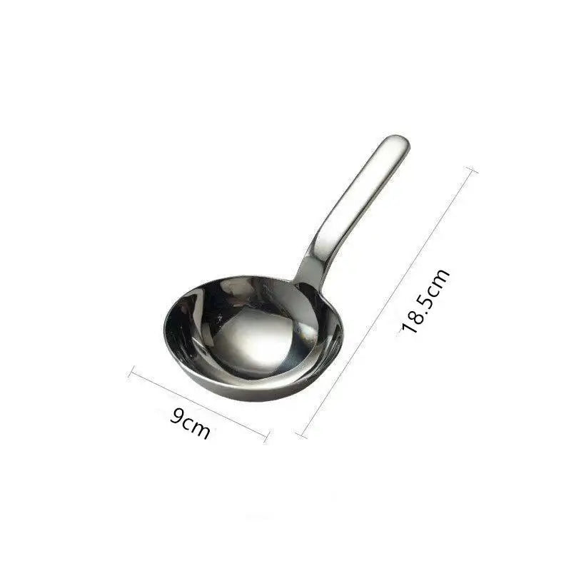 Stainless Steel Deep Soup Ladle – Large Short Handle Spoon Soup Ladle Qme ONESIZE