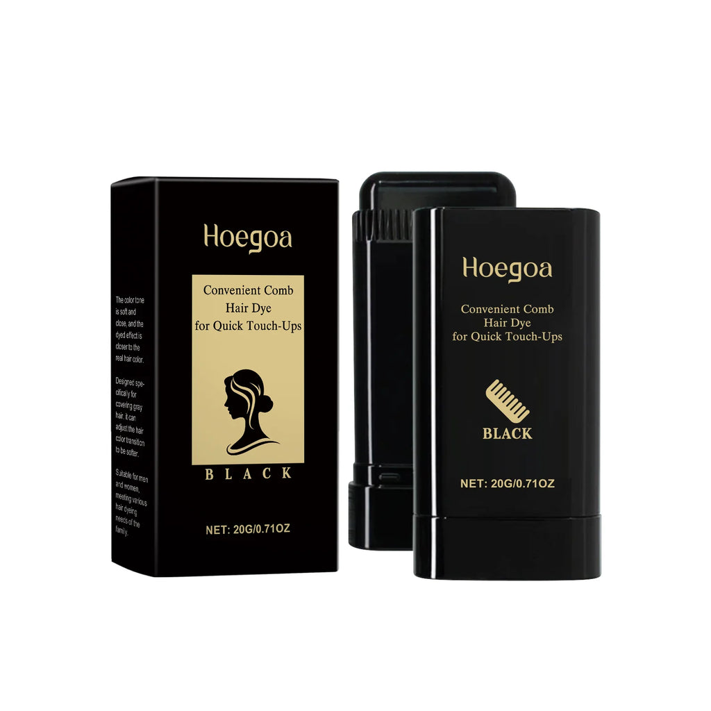 HOEGOA Temporary Hair Color Stick – Gray & White Coverage Temporary Hair Color Qst Black Boxed