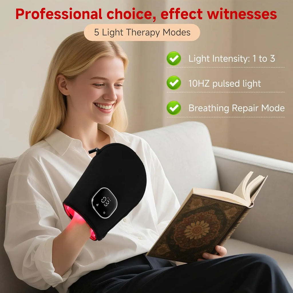 Wireless Red Light Therapy Glove 660nm 850nm LED Hand Device Red Light Therapy Glove Qst